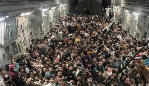 C-17 plane filled with Afghans from Kabul